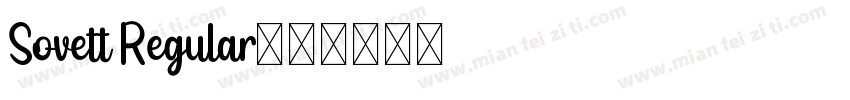 Sovett Regular字体转换